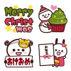 [LINE絵文字] イベント絵文字【冬】★クリスマス★お正月の画像