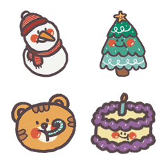 [LINE絵文字] Happy Christmas and A Good New Yearの画像