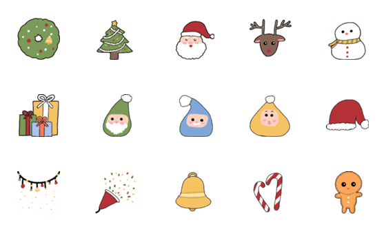 [LINE絵文字]santa is comimgの画像一覧