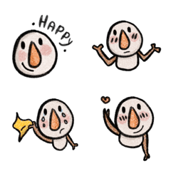 [LINE絵文字] Cute Snowman with Daily wordsの画像