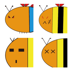 [LINE絵文字] A bunch of bees-Faaceの画像