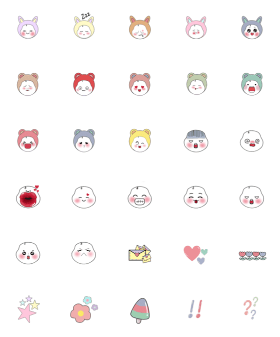 [LINE絵文字]Cute eimojiの画像一覧