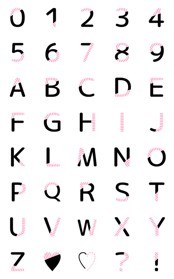 [LINE絵文字]数字＋アルファベット★9の画像一覧