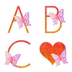 [LINE絵文字] butterfly emoji original2の画像