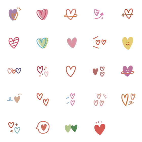 [LINE絵文字]Cute love stickers moveの画像一覧