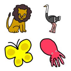 [LINE絵文字] uzm's animals emoji ②の画像