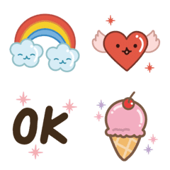 [LINE絵文字] cute divider dynamic emoticon2の画像