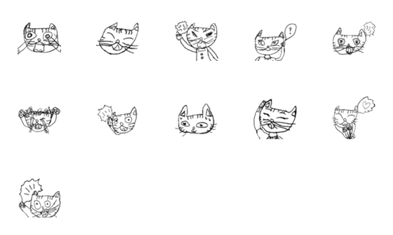 [LINE絵文字]dorechan emoji ver2の画像一覧