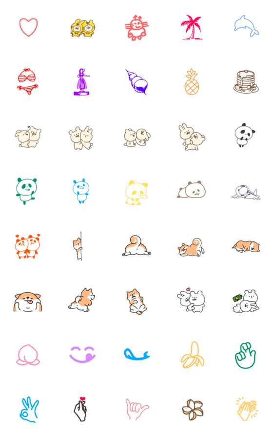 [LINE絵文字]Ohana stampの画像一覧