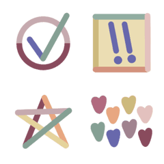 [LINE絵文字] Everyday Emojis: Harmonic Colorsの画像