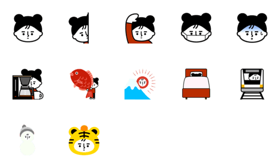 [LINE絵文字]kuma_emojiの画像一覧