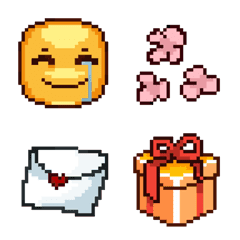 [LINE絵文字] Pixel emotion emojiの画像