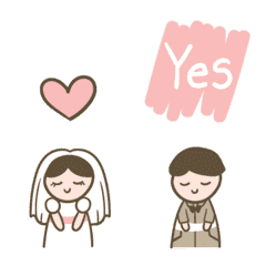 [LINE絵文字] Wedding ceremony animated emojiの画像