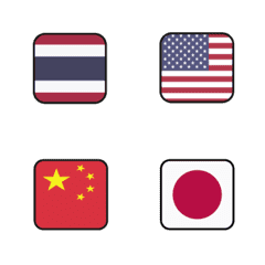 [LINE絵文字] Jigsaw flag 03の画像