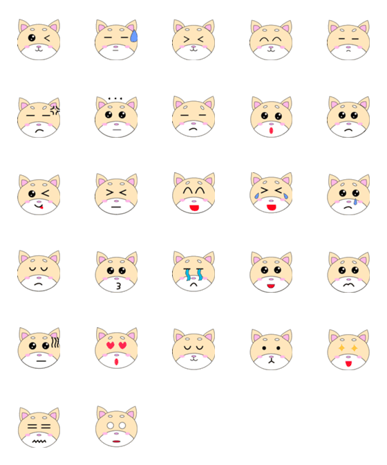 [LINE絵文字]Chai Chai's Emojiの画像一覧