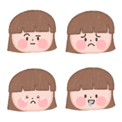 [LINE絵文字] my face:)の画像