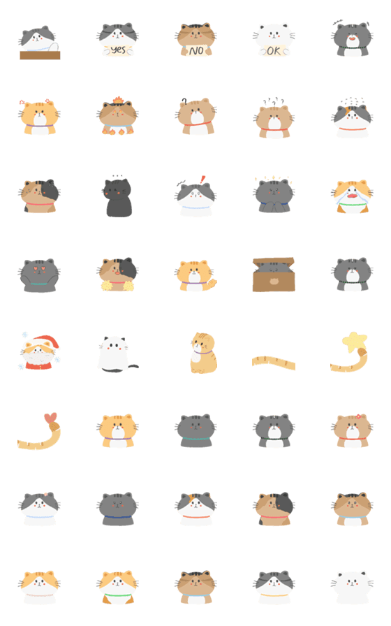 [LINE絵文字]CAT meow  :-)の画像一覧