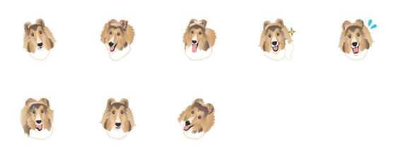 [LINE絵文字]Sheltie girl Sarahの画像一覧