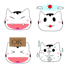 [LINE絵文字] face of little catの画像