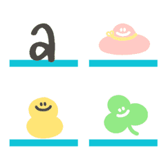 [LINE絵文字] English Alphabets Dukdikの画像