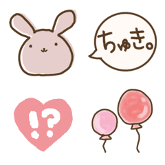 [LINE絵文字] くすみカラーあざと絵文字の画像