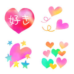 [LINE絵文字] ♥️ハート＆メッセージ＆フレーム♥️の画像