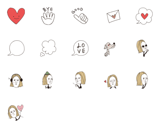 [LINE絵文字]majico emoji vol.4の画像一覧