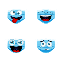 [LINE絵文字] Mask Emojisの画像