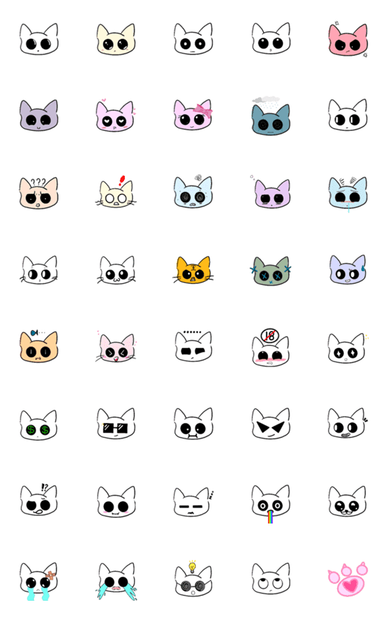 [LINE絵文字]The Cute Caaaaatの画像一覧