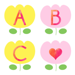 [LINE絵文字] Tulips flower emojiの画像