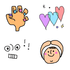 [LINE絵文字] 手とシンプルとたっつんの画像