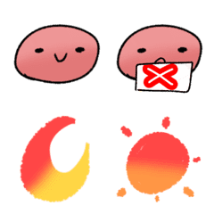 [LINE絵文字] Red Slime - 2の画像