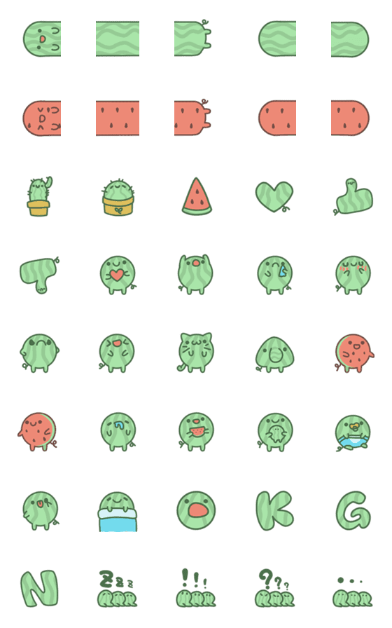 [LINE絵文字]WoWatermelonの画像一覧