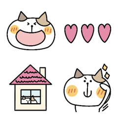 [LINE絵文字] 動く☆ねこの絵文字の画像