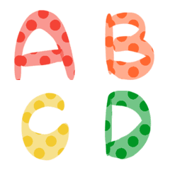 [LINE絵文字] Dot ABCD 2の画像