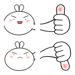 [LINE絵文字] Cute rabbit (\__/)の画像