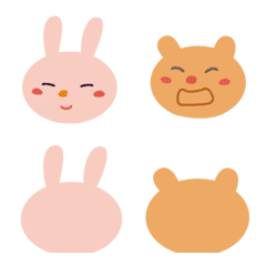 [LINE絵文字] story of rabbit and tigerの画像