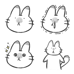 [LINE絵文字] Rabbitcat emoji debutの画像