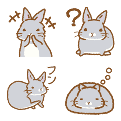 [LINE絵文字] うさぎが好きな人のためのうさぎ絵文字の画像