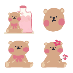 [LINE絵文字] Sakura Bear for a walkの画像