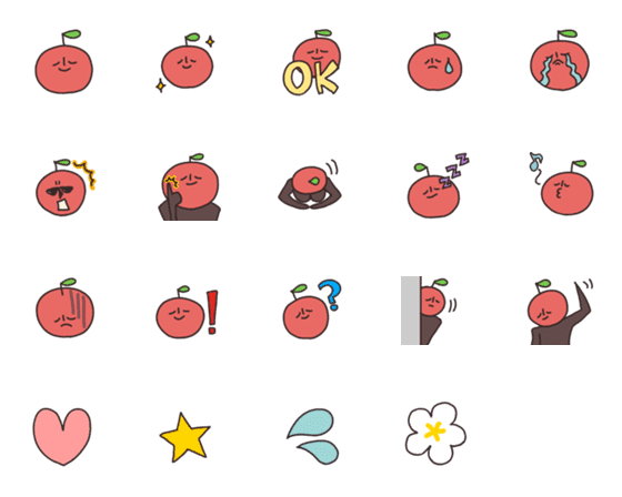 [LINE絵文字]Apple manの画像一覧