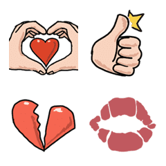 [LINE絵文字] Dynamic Gesture Symbol Emoji Stickersの画像