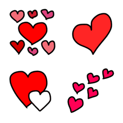 [LINE絵文字] Heart heart 絵文字の画像