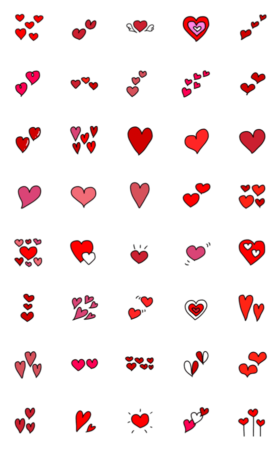 [LINE絵文字]Heart heart 絵文字の画像一覧