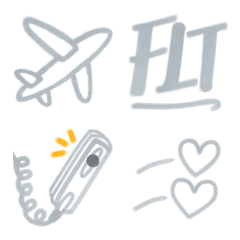 [LINE絵文字] シンプル絵文字 for Cabin Crew/CA 2の画像