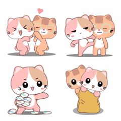 [LINE絵文字] Pinky the cat : Animated emojiの画像