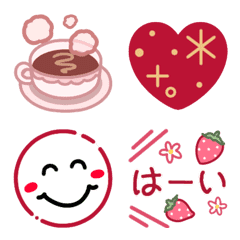 [LINE絵文字] シンプル♡かわいい【動く絵文字】の画像