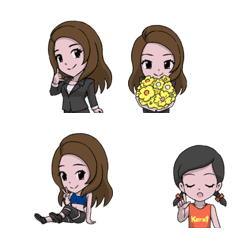 [LINE絵文字] Kathy Emoji v.1の画像