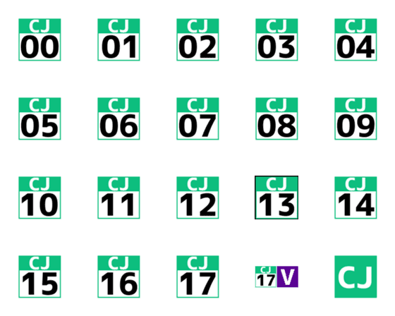 [LINE絵文字]関西本線 ナンバリングの画像一覧