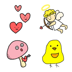 [LINE絵文字] ❤️きのことポケットアニマルズの画像